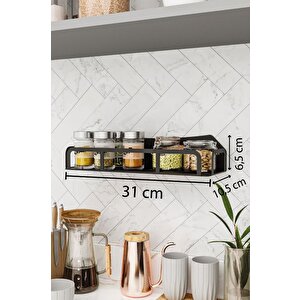 Mutfak Kiler Baharatlık Rafı Kupa Bardak Kavanoz Düzenleyici Baharat Takımı Organizer (2'li Set)