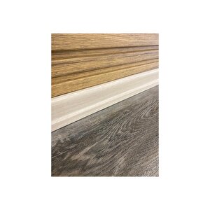 Laminant Parke Süpürgelik 6cm Beyaz Kayın 856