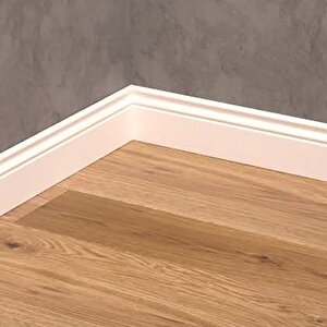 Yalı Serisi Lake Beyaz B Model 10cm Pvc Süpürgelik