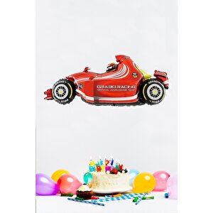 Formula Yarış Arabası Folyo Balon Doğum Günü Balonları