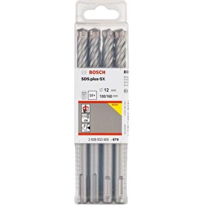 Sds Plus-5x 10'lu 12 X 160 Mm Dört Elmaslı Matkap Ucu 2608833905