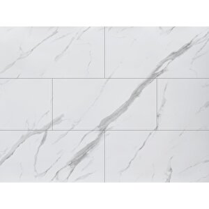 Bs1751 60-30 Cm Beyaz Mermer Desen Yapışkanlı Duvar Döşemesi Shiny Nwyp10