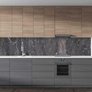 Mutfak Tezgah Arası Folyo Fayans Kaplama Folyosu Limestone Marble 60x100 cm