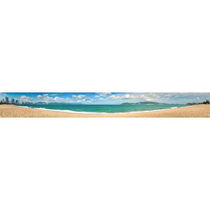 Mutfak Tezgah Arası Folyo Fayans Kaplama Folyosu Nha Trang Plaj 60x100 cm
