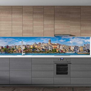 Mutfak Tezgah Arası Folyo Fayans Kaplama Folyosu Istanbul Galata 60x500 cm