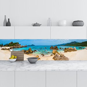 Mutfak Tezgah Arası Folyo Fayans Kaplama Folyosu Vietnam Plaj 60x500 cm