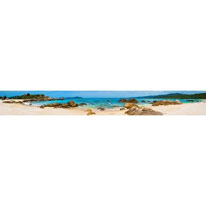 Mutfak Tezgah Arası Folyo Fayans Kaplama Folyosu Vietnam Plaj 60x300 cm