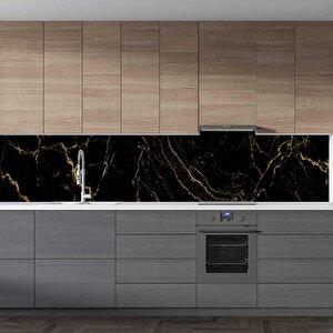 Mutfak Tezgah Arası Folyo Fayans Kaplama Folyosu Gold Russia