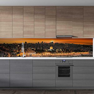 Mutfak Tezgah Arası Folyo Fayans Kaplama Folyosu Kudüs 60x300 cm