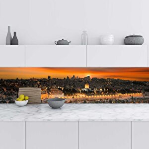 Mutfak Tezgah Arası Folyo Fayans Kaplama Folyosu Kudüs 60x100 cm