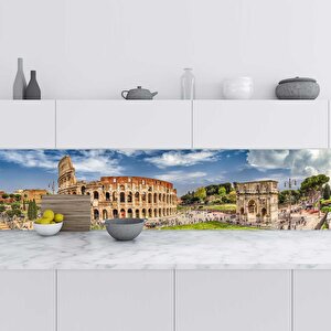 Mutfak Tezgah Arası Folyo Fayans Kaplama Folyosu Roma 60x400 cm 