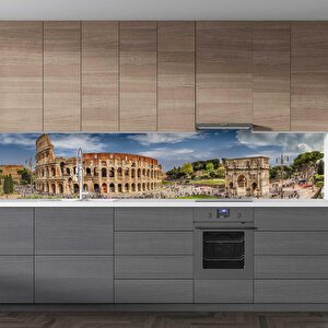 Mutfak Tezgah Arası Folyo Fayans Kaplama Folyosu Roma 60x400 cm 