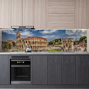 Mutfak Tezgah Arası Folyo Fayans Kaplama Folyosu Roma 60x500 cm