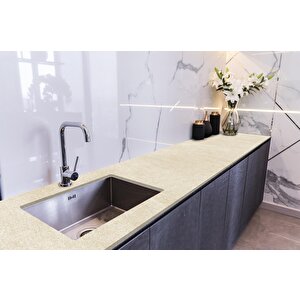 Tezgah Üstü Fayans Kaplama Folyosu Mutfak Tezgahı Kaplama Natural Italian Marble 70x300 cm 