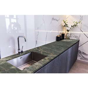 Tezgah Üstü Fayans Kaplama Folyosu Mutfak Tezgahı Kaplama Natural Marble Stone 70x200 cm