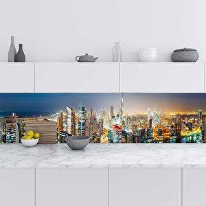 Mutfak Tezgah Arası Folyo Fayans Kaplama Folyosu Dubai 60x400 cm 