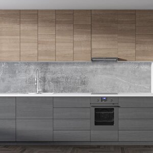 Mutfak Tezgah Arası Folyo Fayans Kaplama Folyosu Italyan Gri Mermer 60x100 cm