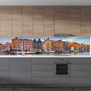 Mutfak Tezgah Arası Folyo Fayans Kaplama Folyosu Amsterdam 60x200 cm