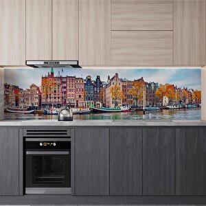 Mutfak Tezgah Arası Folyo Fayans Kaplama Folyosu Amsterdam 60x200 cm
