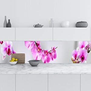 Mutfak Tezgah Arası Folyo Fayans Kaplama Folyosu Orkide Pembe 60x500 cm