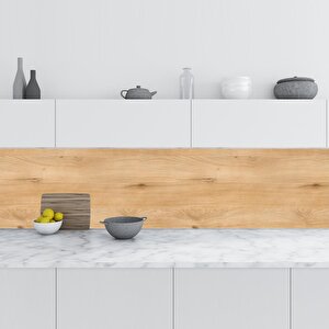 Mutfak Tezgah Arası Folyo Fayans Kaplama Folyosu Mutfak Ahşap Doku 60x100 cm