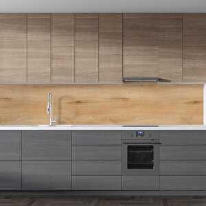 Mutfak Tezgah Arası Folyo Fayans Kaplama Folyosu Mutfak Ahşap Doku 60x100 cm