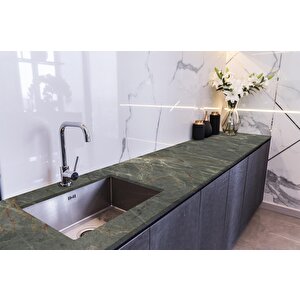 Tezgah Üstü Fayans Kaplama Folyosu Mutfak Tezgahı Kaplama Natural Marble 70x300 cm 