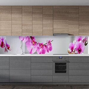 Mutfak Tezgah Arası Folyo Fayans Kaplama Folyosu Orkide Pembe 60x300 cm