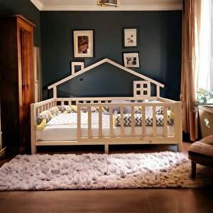 Luxury Doğal Montessori Bebek Ve Çocuk Karyolası 90x190 cm