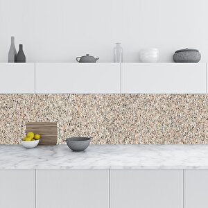 Mutfak Tezgah Arası Folyo Fayans Kaplama Folyosu Granite Marble Design 60x300 cm