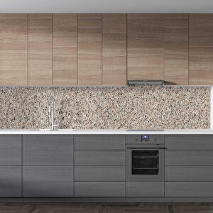 Mutfak Tezgah Arası Folyo Fayans Kaplama Folyosu Granite Marble Design 60x500 cm