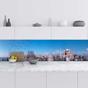 Mutfak Tezgah Arası Folyo Fayans Kaplama Folyosu Istanbul Panorama