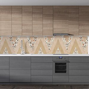 Mutfak Tezgah Arası Folyo Fayans Kaplama Folyosu Toprak Terrazzo Desen 60x100 cm