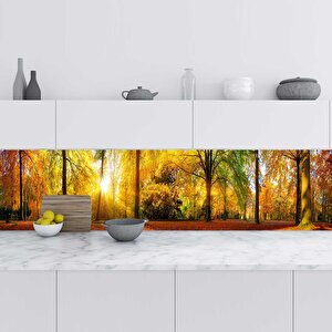 Mutfak Tezgah Arası Folyo Fayans Kaplama Folyosu Sonbahar 60x400 cm 