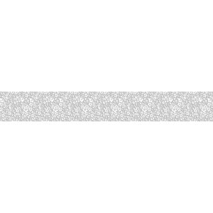 Tezgah Üstü Fayans Kaplama Folyosu Mutfak Tezgahı Kaplama 3 Gri Çiçek 70x200 cm