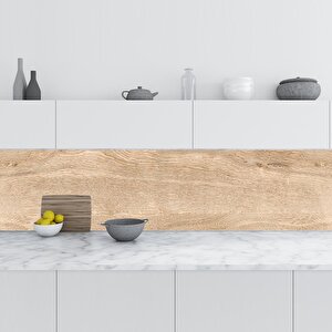 Mutfak Tezgah Arası Folyo Fayans Kaplama Folyosu Doğal Ahşap Desen 60x100 cm