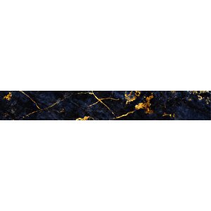 Tezgah Üstü Fayans Kaplama Folyosu Mutfak Tezgahı Kaplama Blue Marble 70x500 cm