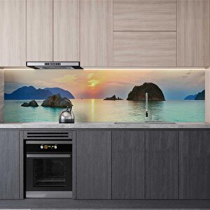 Mutfak Tezgah Arası Folyo Fayans Kaplama Folyosu Condao Vietnam 60x200 cm