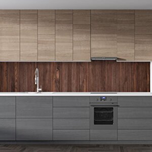 Mutfak Tezgah Arası Folyo Fayans Kaplama Folyosu Rustik Vintage Ahşap 60x200 cm