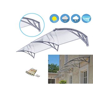 Kapı Üstü Pratik Sundurma 200 X 100 Cm Gri