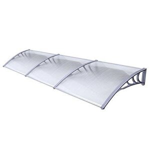 Kapı Üstü Pratik Sundurma 600 X 100 Cm Gri
