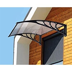 Kapı Üstü Pratik Sundurma 150 X 100 Cm Siyah