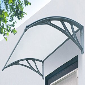 Kapı Üstü Pratik Sundurma 120 X 80 Cm Gri