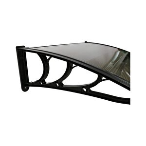 Kapı Üstü Pratik Sundurma 120 X 80 Cm Siyah