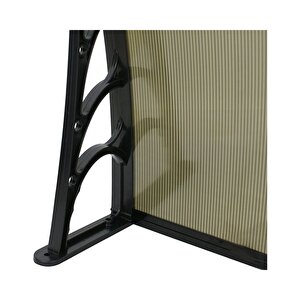 Kapı Üstü Pratik Sundurma 120 X 80 Cm Siyah