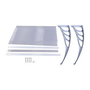Kapı Üstü Pratik Sundurma 120 X 100 Cm Gri