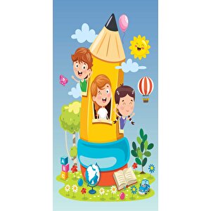 Kapı Giydirme Kapı Sticker Folyosu Kalem Çocuk