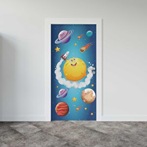 Kapı Giydirme Kapı Sticker Folyosu Uzay