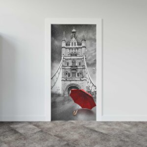 Kapı Giydirme Kapı Sticker Folyosu England Şemsiye