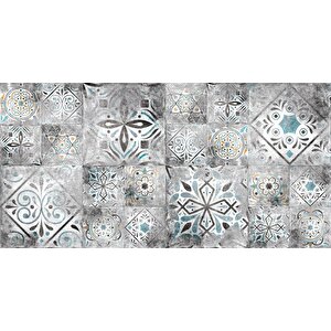 Yer Kaplama Zemin Kaplama Folyosu 65x130 Cm Çizgi Fayans Desen